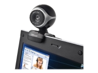 Trust Exis Webcam - Webkamera - farve - 640 x 480 - audio - USB 2.0 - Kompatibelt med: Windows PC tilbehør - Skjermer og Tilbehør - Webkamera