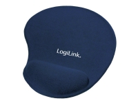LogiLink - Musematte med håndleddsstøtte - blå PC tilbehør - Mus og tastatur - Håndleddssøtte