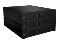ICY BOX IB-563SSK - Hus for lagringsenhet - 3,5 - svart PC & Nettbrett - Tilbehør til servere - Diverse