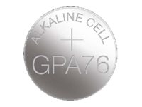 GP A76 - Batteri 10 x LR44 - Alkalisk Strøm artikler - Batterier - Knappcelle batterier
