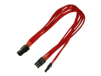 Bilde av Nanoxia - Strømadapter - 8-pins Pcie-strøm (6+2) (hann) Til 6-pins Pcie-strøm (hunn) - 30 Cm - Rød