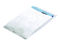 BONG DuPont Tyvek - Postpose - utbyggbar - International C4 (229 x 324 mm) - firkantet - åpen ende - selvklebende (Peel & Seal) - slitemotstandig - hvit - pakke av 100 Papir & Emballasje - Konvolutter og poser - Konvolutter
