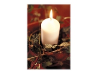 Duni - Stearinlys - søyle - hvit