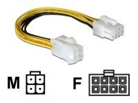 Bilde av Delock - Strømkoblingsadapter - 4-pin Atx12v (hann) Til 8-pins Eps12v (hunn) - 15 Cm