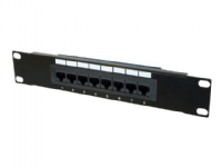 DIGITUS Professional DN-91508U - Koblingspanel - CAT 5e - UTP - RJ-45 X 8 - 1U - 10 PC tilbehør - Nettverk - Patch panel