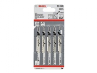 Bosch clean for Wood T 101 B - Sagblad - for plast, kartong, kryssfinér, bløtt tre, epoksy - 5 deler - lengde: 100 mm