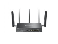 TP-Link Omada ER706W-4G, Wi-Fi 6 (802.11ax), Dual-band (2,4 GHz / 5 GHz), Nätverksansluten (Ethernet), 4G, Svart, Desktop router PC tilbehør - Nettverk - Trådløse rutere og AP