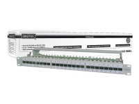 DIGITUS Professional DN-91624S-EA - Koblingspanel - CAT 6a - STP - RJ-45 X 24 - lysegrå, RAL 7035 - 1U - 19 PC tilbehør - Nettverk - Patch panel