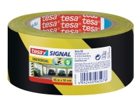 Tesa Signal Universal - Maskeringstape - 50 mm x 66 m - polypropylen - svart, gul Papir & Emballasje - Emballasjeteip - Emballasjeteip