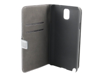 Insmat Exclusive - Lommebok for mobiltelefon - lær - svart - for Samsung Galaxy Note 3 Tele & GPS - Mobilt tilbehør - Deksler og vesker