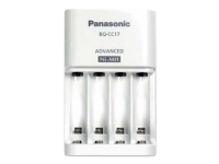 Panasonic eneloop Advanced K-KJ17MCC40E - 6 - 7 t batterilader - (for 4xAA/AAA) 4 x AA-type - NiMH - 1900 mAh - 300 mA - hvit - Europa Strøm artikler - Batterier - Batterilader