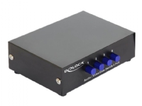 Bilde av Delock Switch Audio / Video 4 Port Manual Bidirectional - Video/audio Switch - 4 X Kombinasjons-video/lyd - Stasjonær