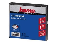 Hama CD Multipack - CD-cover - kapasitet: 6 CD - svart, gjennomsiktig PC-Komponenter - Harddisk og lagring - Medie oppbevaring