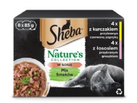 SHEBA Nature's Collection Mix - vådfoder til katte - 8x85g Kjæledyr - Katt - Kattefôr