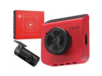 70mai Dash Cam A400 + RC09 RED | Dash Camera | 1440p + 1080p, GPS, WiFi Bilpleie & Bilutstyr - Interiørutstyr - Dashcam / Bil kamera