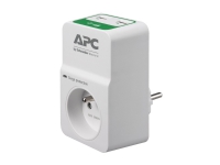 APC Essential Surgearrest PM1WU2 - Overspenningsavleder - AC 230 V - utgangskontakter: 1 - Frankrike - hvit PC & Nettbrett - UPS - Overspennignsbeskyttelse