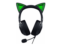 Razer Kraken Kitty V2 - Hodesett - full størrelse - kablet - USB-A - lydisolerende - svart