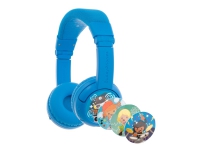 Bilde av Onanoff Buddyphones Play+ - Hodetelefoner Med Mikrofon - On-ear - Bluetooth - Trådløs, Kablet - Kjølig Blå