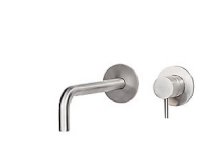 Qtoo håndvaskarmatur (sampak) - børstet rustfrit stål (AISI 316) Rørlegger artikler - Baderommet - Håndvaskarmaturer