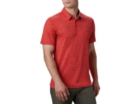 Bilde av Columbia T-skjorte For Menn Tech Trail Poloskjorte Rød Størrelse L (1768701845)