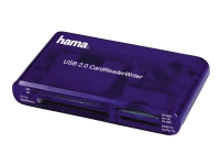 Hama USB 2.0 30 in 1 CardReaderWriter - Kortleser - 35-i-1 (CF I, CF II, MS, MS PRO, Microdrive, MMC, SD, SM, MS Duo, xD, MS PRO Duo, RS-MMC) - USB 2.0 Foto og video - Foto- og videotilbehør - Kortlesere