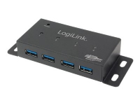 LogiLink USB 3.0 Hub 4-Port - Hub - 4 x SuperSpeed USB 3.0 - stasjonær PC tilbehør - Kabler og adaptere - USB Huber