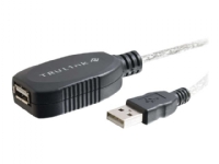 C2G TruLink USB 2.0 Active Extension Cable - USB-forlengelseskabel - USB (hunn) til USB (hann) - USB 2.0 - 12 m - aktiv - hvit PC tilbehør - Kabler og adaptere - Datakabler