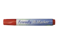 Ballograf Friendly W-Marker - Markør - permanent - rød - vannbasert blekk - 2-5 mm - medium Skriveredskaper - Markør - Permanenttusj