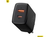 Baseus Compact - Strømadapter - 20 watt - 3 A - PD 3.0, QC 3.0 (24 pin USB-C) - svart