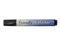 Ballograf Friendly W-Marker - Markør - permanent - svart - vannbasert blekk - 2-5 mm - medium Skriveredskaper - Markør - Permanenttusj
