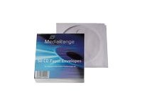 Bilde av Mediarange Retailpack 50 Cd Paperbag With Flagwindow - Cd/dvd-muffe - Kapasitet: 1 Cd/dvd - Hvit