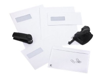 BONG Mailman - Konvolutt - International C4 (229 x 324 mm) - lommebok - åpen ende - selvklebende (Peel & Seal) - 1 vindu - fargekantforing - hvit - pakke av 500 Papir & Emballasje - Konvolutter og poser - Konvolutter