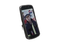 Krusell Classic - Eske for mobiltelefon - lær - grå, svart - for Samsung Galaxy Nexus Tele & GPS - Mobilt tilbehør - Deksler og vesker