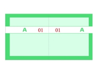 Mayland - Kupongbok - 100 ark - 200 skjemaer - 130 x 70 mm - nummerert