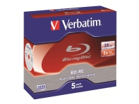 Verbatim - 5 x BD-RE - 25 GB 2x - CD-eske PC-Komponenter - Harddisk og lagring - Lagringsmedium