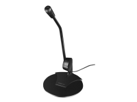 SPEEDLINK SL-8702-BK PURE Desktop Voice Microphone - Mikrofon - svart TV, Lyd & Bilde - Hodetelefoner & Mikrofoner