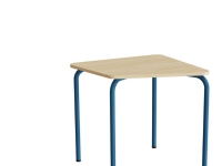 Elevbord 3.4.5, Hvidpigmenteret eg laminat og blåt understel Barn & Bolig - Møbler - Entrèmøbler