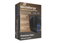MediaRange Retail pack 6er-DVD-Box - DVD oppbevaringseske - kapasitet: 6 CD/DVD (en pakke 5) PC-Komponenter - Harddisk og lagring - Medie oppbevaring