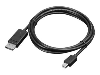 Lenovo - DisplayPort-kabel - Mini DisplayPort (hann) til DisplayPort (hann) - 2 m - for ThinkCentre M75t Gen 2 ThinkPad P51 ThinkStation P330 Gen 2 P34X P350 P520 P620 PC tilbehør - Kabler og adaptere - Videokabler og adaptere