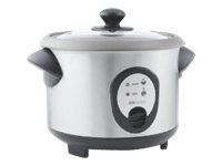 OBH Nordica Rice Cooker Inox - Riskoker - 1.8 liter - 400 W - grå / rustfritt stål Kjøkkenapparater - Kjøkkenmaskiner - Dampkoker & Riskoker