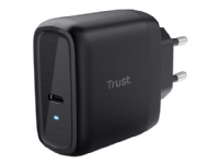 Trust Maxo - Strømadapter - 65 watt - 3 A - PD 3.0 (24 pin USB-C) - på kabel: USB-C - svart Tele & GPS - Batteri & Ladere - Ladere