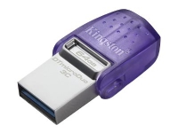 Kingston DataTraveler microDuo 3C - USB-flashstasjon - 64 GB - USB 3.2 Gen 1 / USB-C PC-Komponenter - Harddisk og lagring - USB-lagring