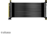 Akasa RISER BLACK XL, Premium PCIe 3.0 x 16 Riser cable,100CM, 180° PCIe 3.0 x16 Female, 180° PCIe 3.0 x16 Male, 1 m, Svart