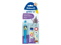 Pelikan griffix, Blå, Plast, Mörkgrå, HB, Tyskland, 1 styck