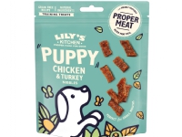 Lilys Kitchen Lilys K. Chicken & Turkey Nibbles for Puppies 70g - (8 pk/ps) Kjæledyr - Hund - Snacks til hund
