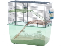 Savic Habitat gerbil&hamster 26x52x52,5 blå wire Kjæledyr - Små kjæledyr - Bur & Transport