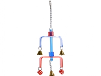 Vadigran Bird Toy plexi with bells and dice 37cm Kjæledyr - Fugl - Bure & Leker