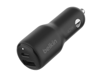 Bilde av Belkin Boostcharge - Bilstrømadapter - 42 Watt - Fast Charge, Pd 3.0 - 2 Utgangskontakter (usb, 24 Pin Usb-c)