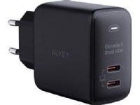 Aukey PA-B4T, 2xUSB-C, 45W network charger (black)