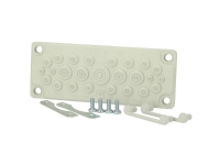 FIBOX Membran flange sæt FMF 25, 216 x 84 mm, F2,IP55/65, 1 x 20 mm–26 mm  12–15mm 16 x 8-14mm 7–10mm 4 x 14–20mm 5–10mm 4 x 5–7mm